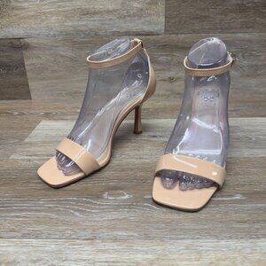 Vince Camuto Carala Nude Leather Ankle Strap Heels Women's Size 7